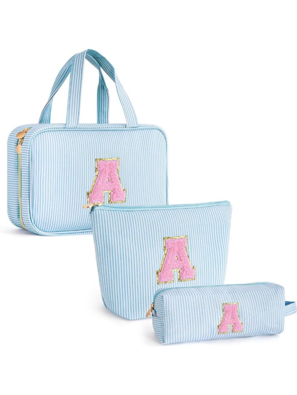 Personalized Makeup Bag for Teen Girls | Travel Toiletry Organizer | Trendy Gift